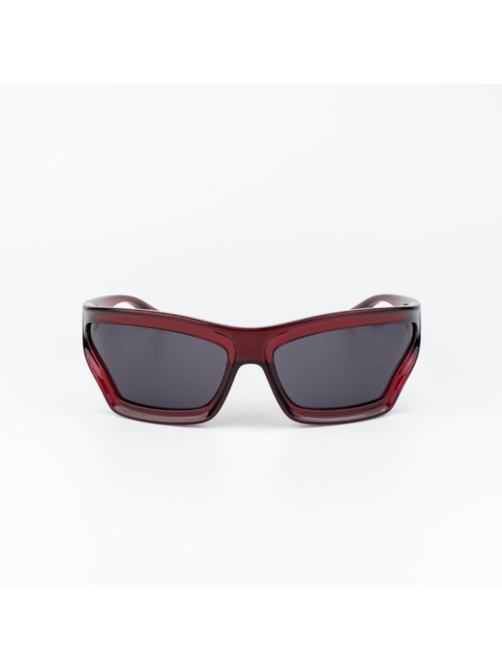 Loewe Men Sunglasses Red Smoke Wraparound LW40143U 66A NEW AUTHENTIC